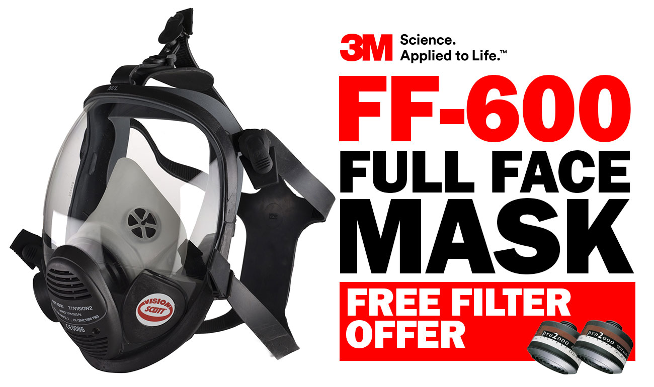 3M™ FF-600 Full Face Mask: Free Filter Offer